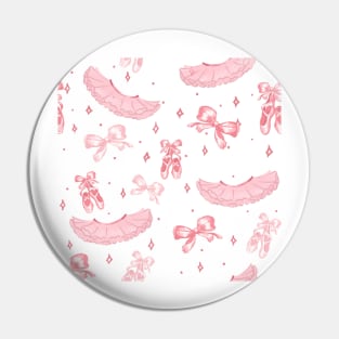 cute baby ballerina pattern pink Pin