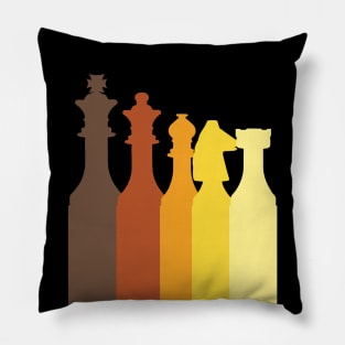 Vintage Chess Design Pillow