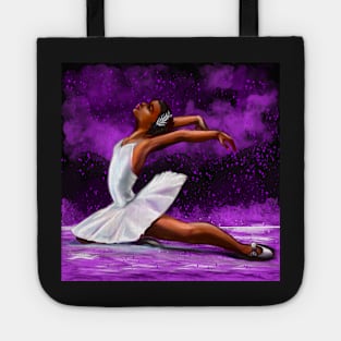 Ballet  African American black ballerina 2022 - white tutu. The best Gifts for black women 2022 Tote