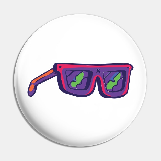 Crazy Halloween Party Glasses Pin by Islanr