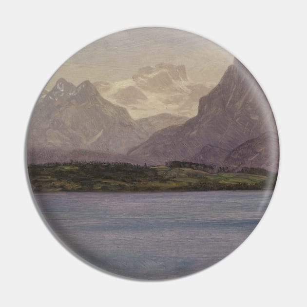 Alaskan Coast Range by Albert Bierstadt Pin by Classic Art Stall
