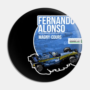 Fernando Alonso 2005 Magnycours Pin