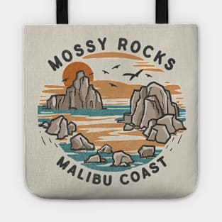 Mossy Rocks, Malibu Coast Tote