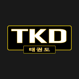 Large white TKD with Korean text T-Shirt