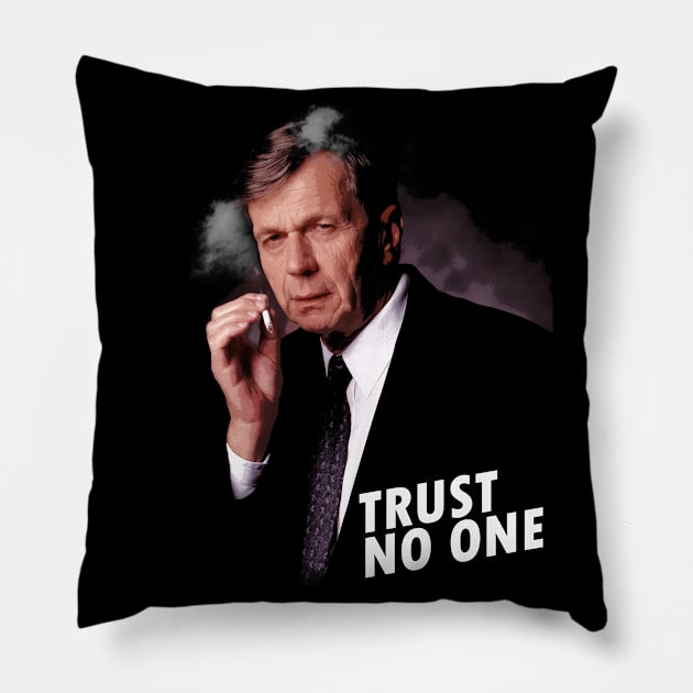 Trust No One Pillow by woodsman