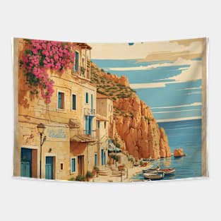 Chios Greece Vintage Tourism Travel Tapestry