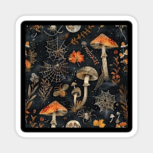 Witchy | Moody | Dark | Mushroom | Botanical | Webs | Moon | Whimsical Magnet