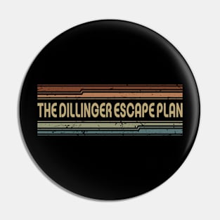 The Dillinger Escape Plan Retro Lines Pin