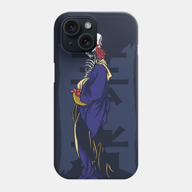 Japanese Skeleton Geisha Phone Case by SLAG_Creative