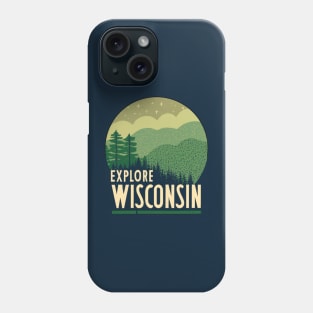 Wisconsin Tourism Poster Phone Case