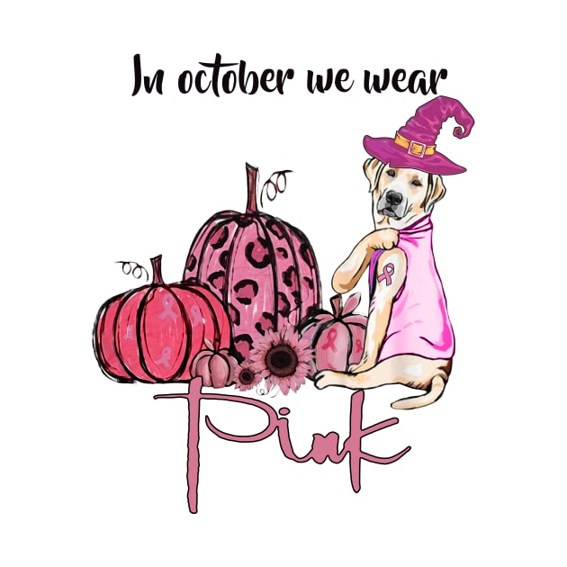 In October We Wear Pink Dog Mom - Pitbull Pumpkin Halloween by Tiennhu Lamit19