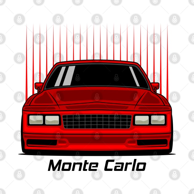 Racing Red Monte Carlo Art by GoldenTuners