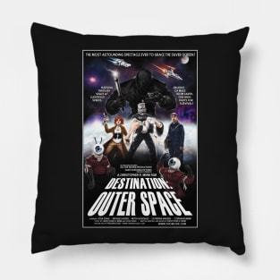 "Destination: Outer Space" poster Pillow