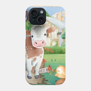 The Brave Little Chick And The Curious Cow Phone Case