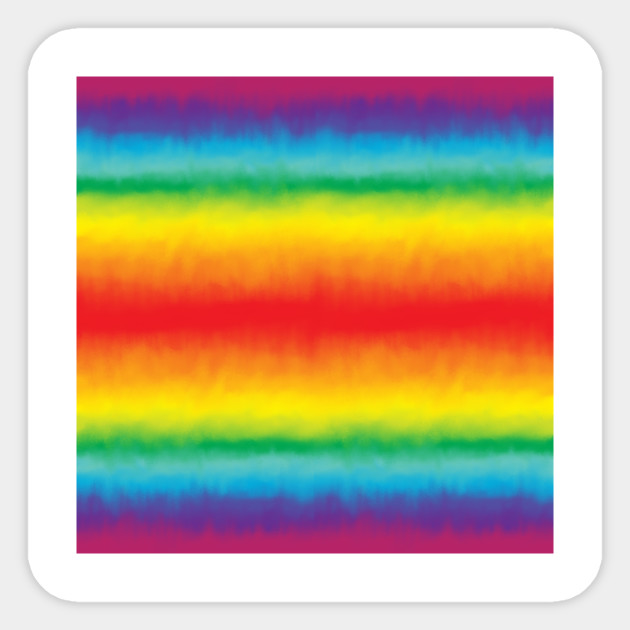 Rainbow Tie Dye Rainbow Pegatina Teepublic Mx