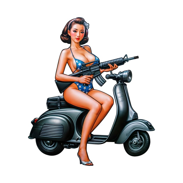 Scooter Girl by Rawlifegraphic