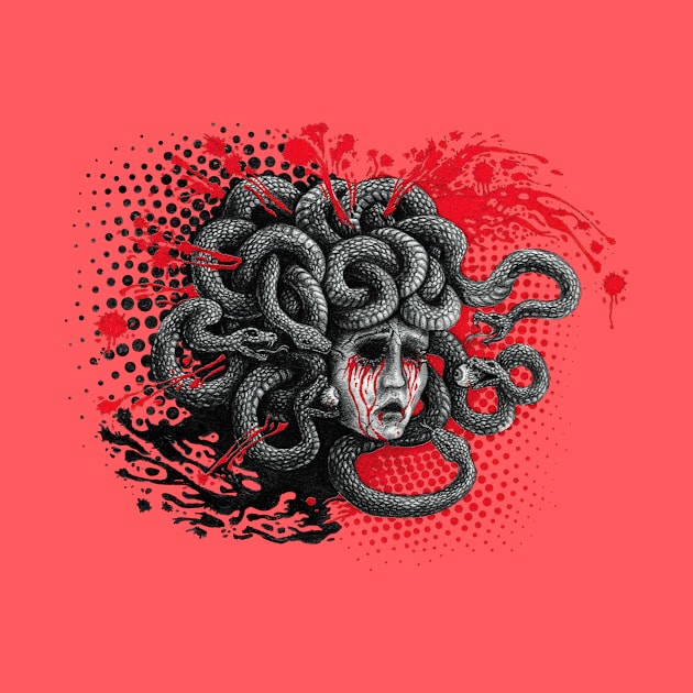 Self-Blinded Medusa by Soul-Paralyzed Art