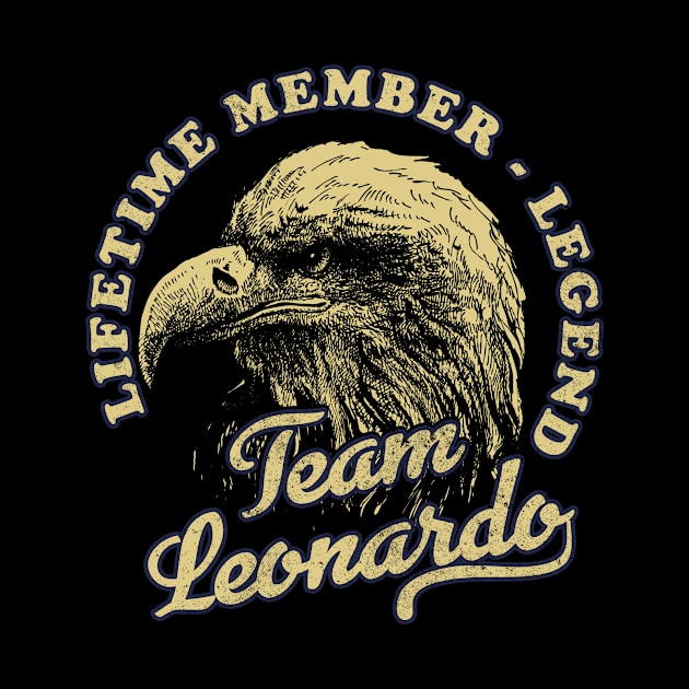 Leonardo Name - Lifetime Member Legend - Eagle by Stacy Peters Art