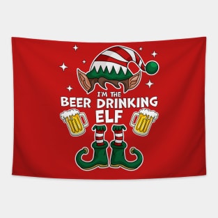 I'm The Beer Drinking Elf - Elf Matching Family Christmas Tapestry