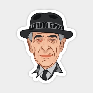 Leonard Cohen //\\// 80s Style Magnet