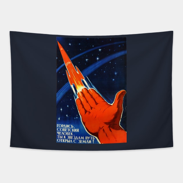 Soviet People and the Stars Tapestry by ocsling