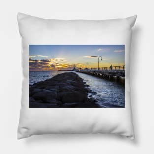 StKilda Breakwater and Pier, StKilda, Victoria, Australia. Pillow