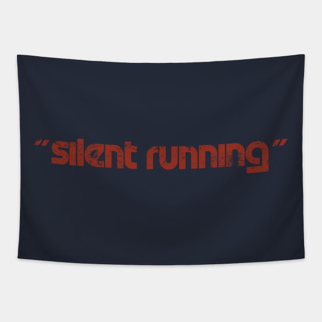 Silent Running Titles (long and aged) Tapestry by GraphicGibbon