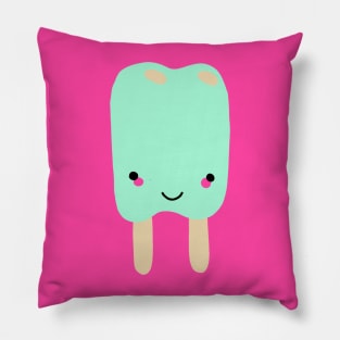 Blue Raspberry Kawaii Popsicle Pillow