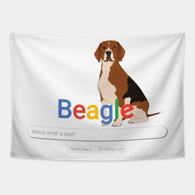 Google: Beagle Edition Tapestry by Crafting Yellow