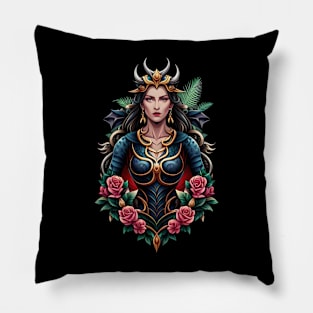 dragon woman Pillow