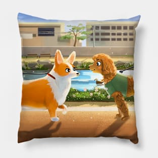 Puppy Playdate Pillow