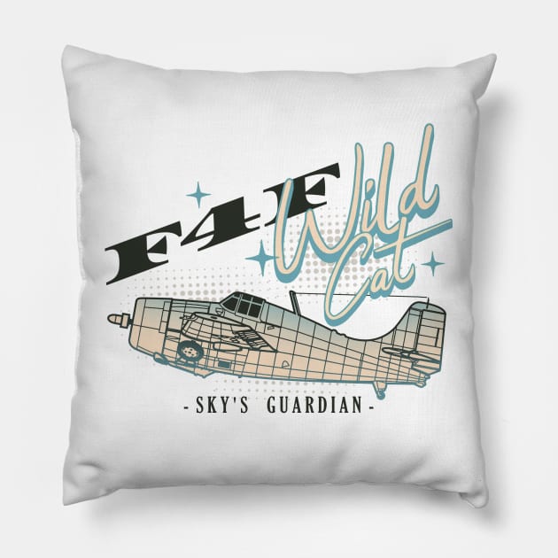 F4F Wildcat | WW2 Plane Pillow by Distant War