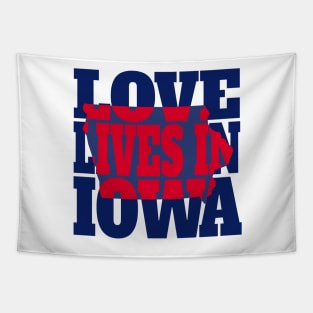 Love Lives in Iowa Tapestry