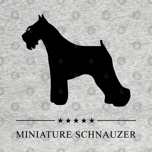 Discover Miniature Schnauzer Black Silhouette - Miniature Schnauzer - T-Shirt