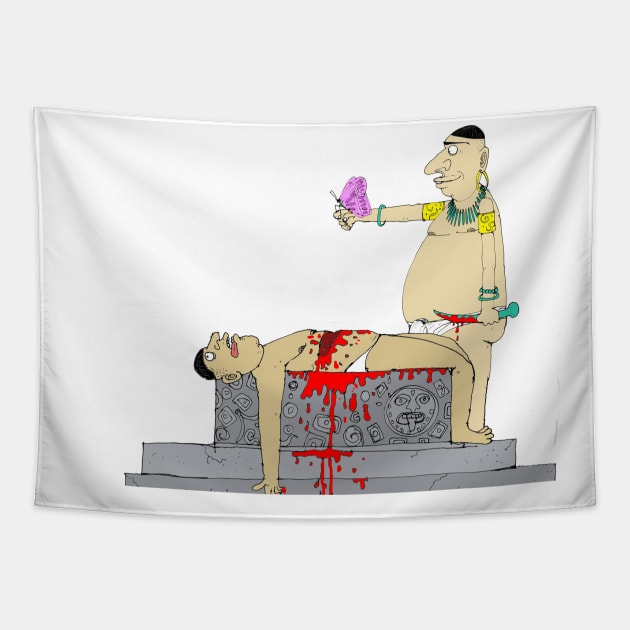 Human Sacrifice Tapestry by lehrerboys