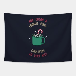 Christmas - Cocoa and Cookies Tapestry