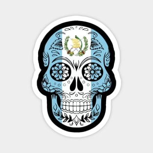 Guatemala Skull Flag sugar skull gift Magnet