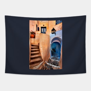 Pyrgos village, Santorini island Tapestry