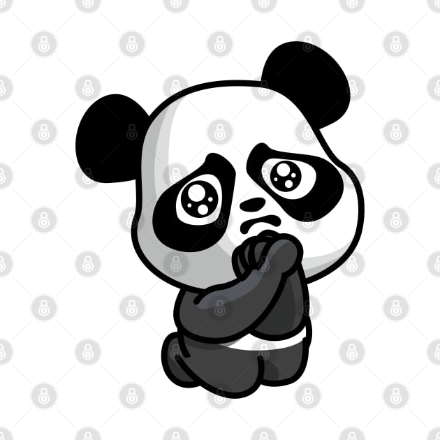 Cute and Adorable Crying Baby Panda Animal by Normo Apparel