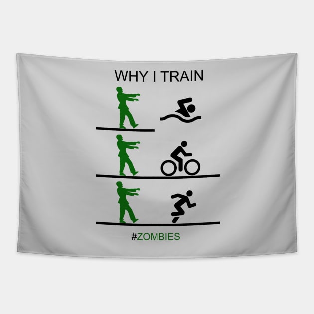 Triathlon Training Tapestry by TriHarder12