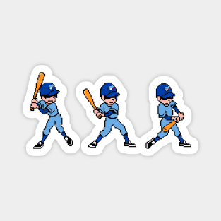 8-Bit Baseball Batter - Toronto Magnet