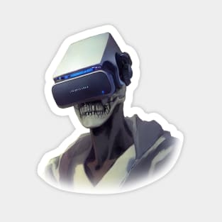 Undead in virtual reality helmet Magnet