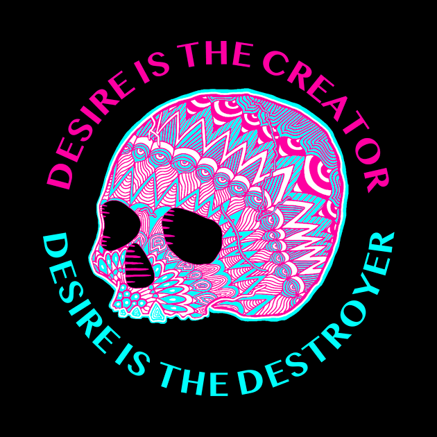 Ram Dass Inspired Skull by Crept Designs