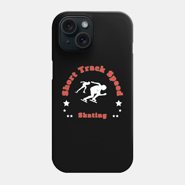 Short Track Speed Skating Phone Case by Southern Borealis