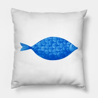 Blue fish Pillow