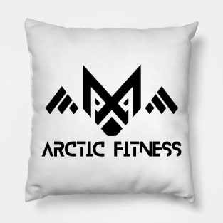 Arctic Fitness AF black Logo Pillow