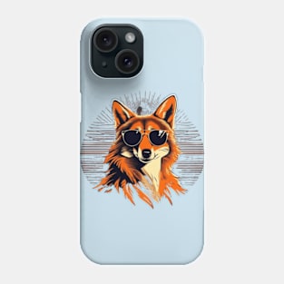 cool coyote cute wolf sunset animal tees Phone Case