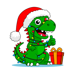 Christmas dinosaur T-Shirt