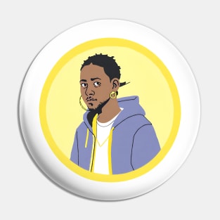 Kendrick Lamar in anime style Pin