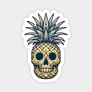 Skull Pineapple Magnet